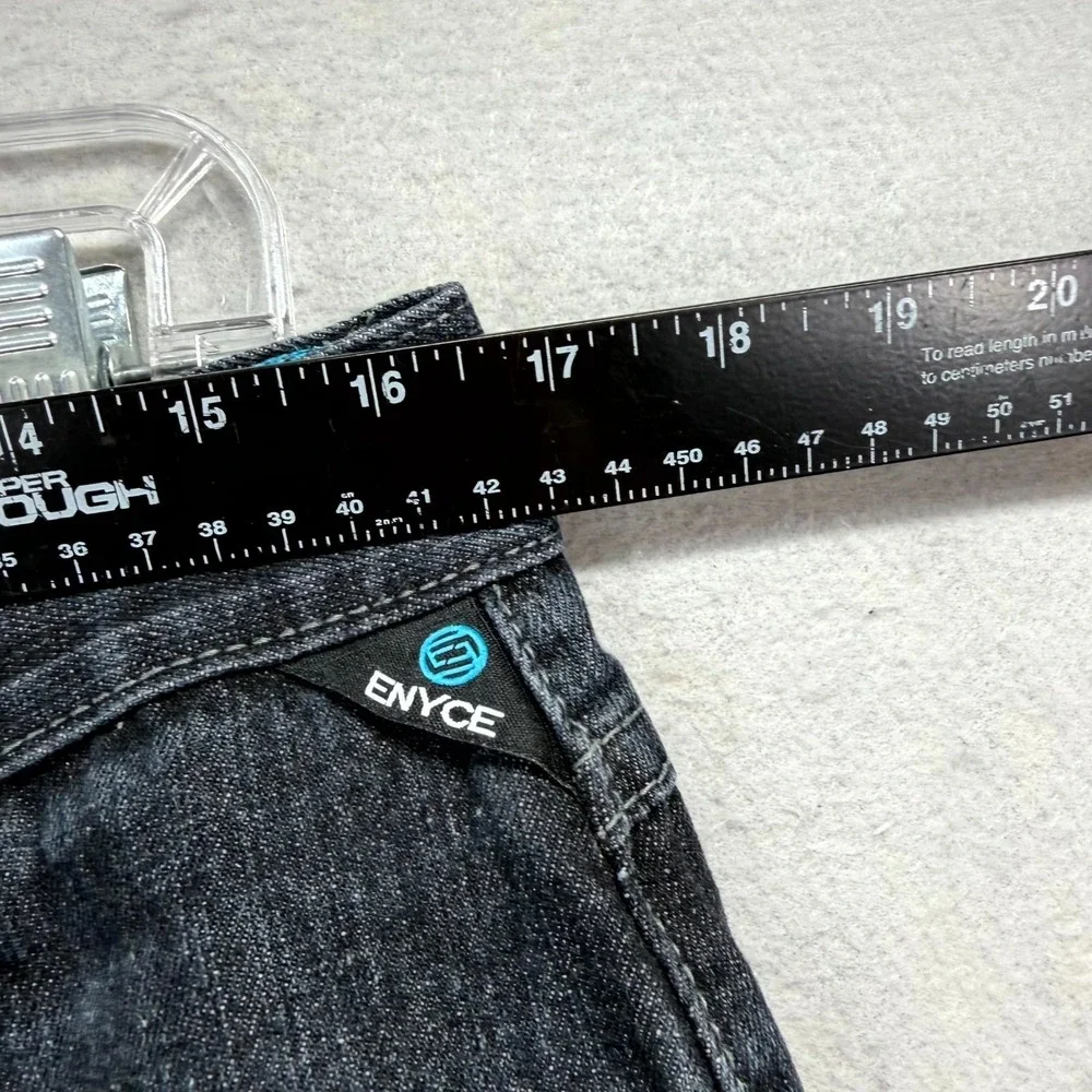 Vintage Enyce Baggy Jean Shorts Mens 34 Blue Denim Y2K Skater Grunge‎ Streetwear